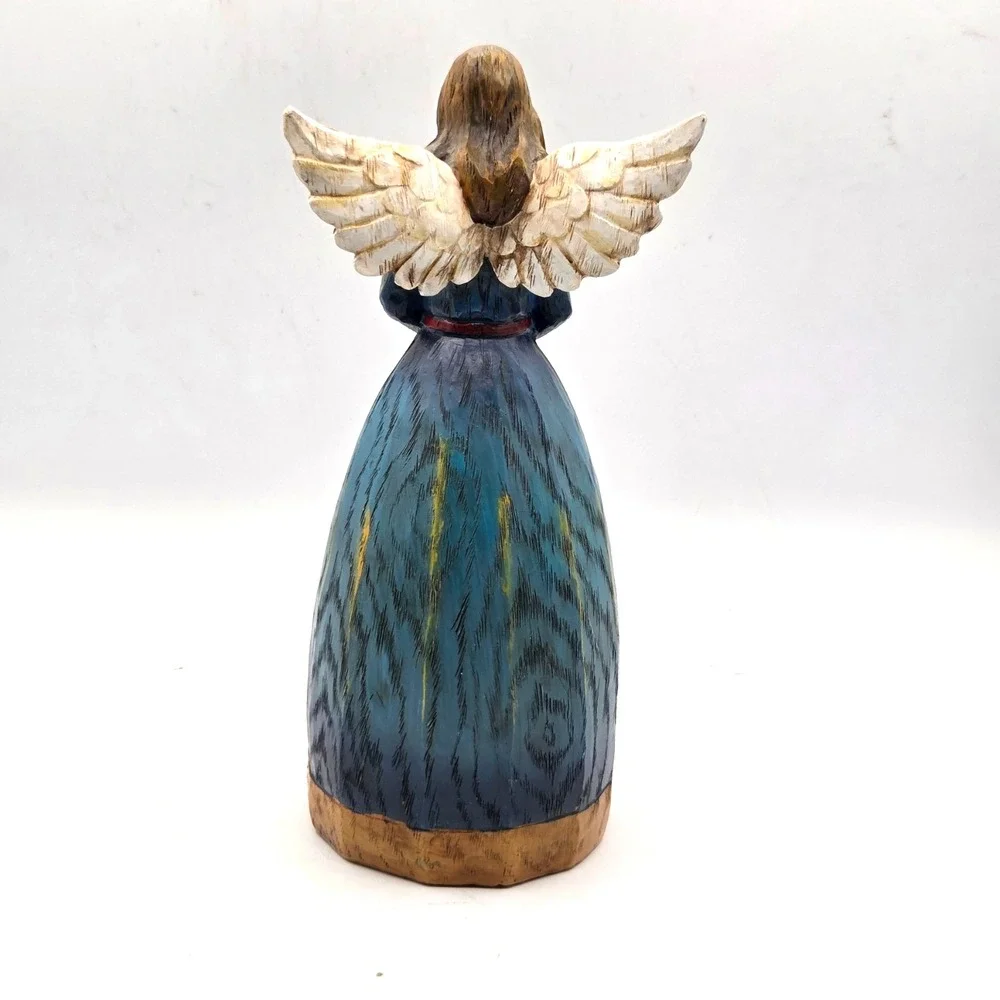 Christmas Angel Music Box Nativity Rotates When Hark The Herald Music Plays